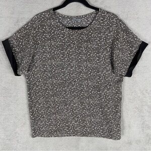 Vince 100% Silk Mosaic Print Blouse Women's Small Short Sleeve Top